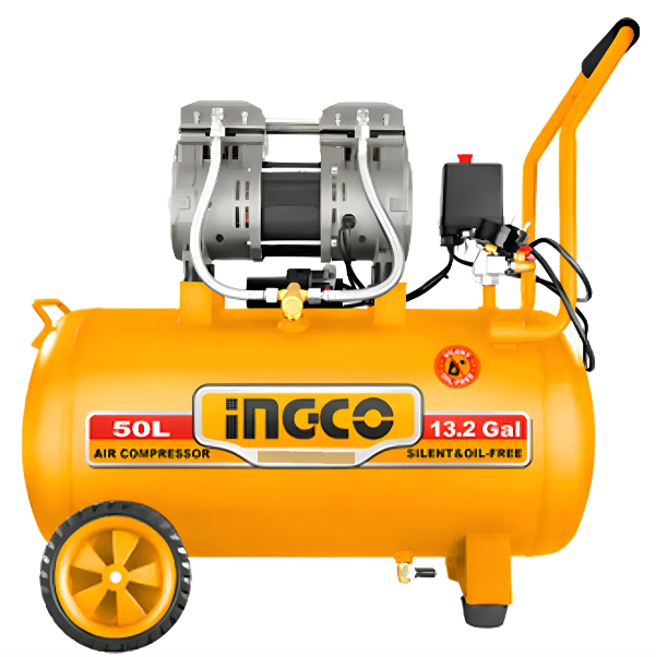 Compresor De Aire Super Ingco 1.2Kw(1.6Hp) 50L Motor Sin Aceite 220/240v - Acs112501-4