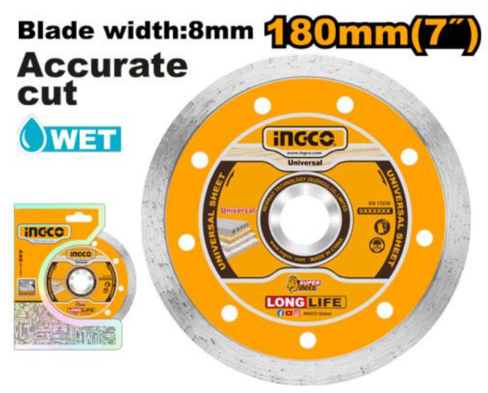 Disco Diamantado Continuo 230x22.2mm Super Ingco - DMD022302