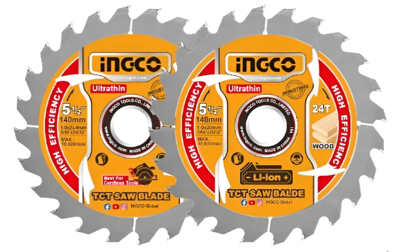 Disco Sierra Circular 140Mm (5-1/2") 24 Dientes (Set X 2Pcs) - Industrial - Tsb1403