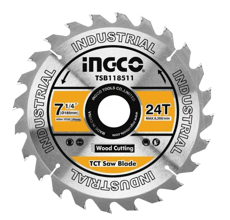 Disco Sierra Diente Widia Super Ingco - 185mm(7 1/4") 24 Dientes - TSB118511