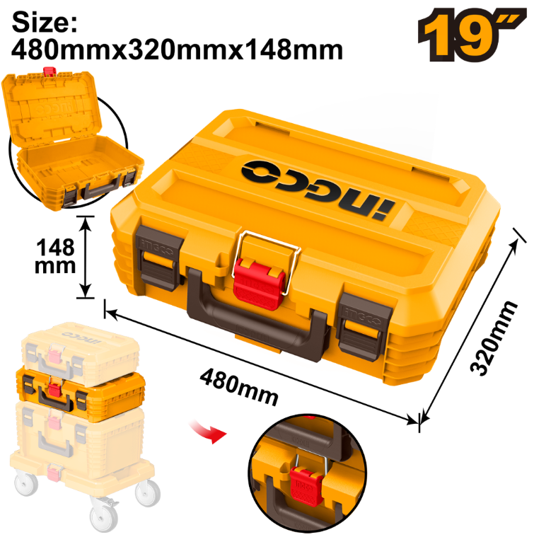 Maletin Porta Herramienta Apilable 19" - Pbxs102