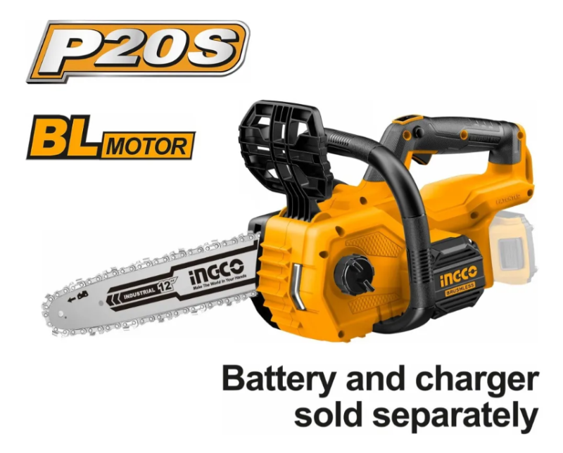 Motosierra Inalambrica Super Ingco - 20V 12" (7,9 M/S) S/Bateria C/Carton - - CGSLI20128