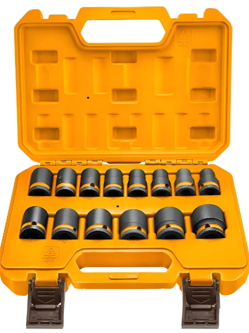 Juego Bocallaves de Impacto Hexagonal 1/2" - 14 Pcs 10-27mm - Industrial - Hkissd12141