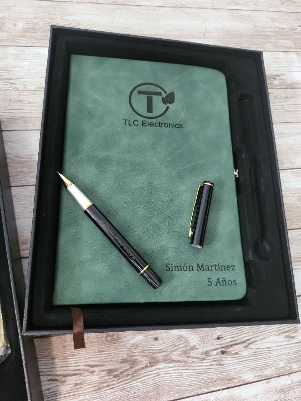 Cuaderno Ejecutivo Personalizado Verde