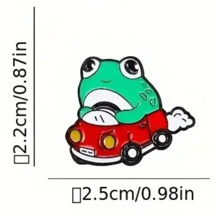 Rana en Carro Kawaii