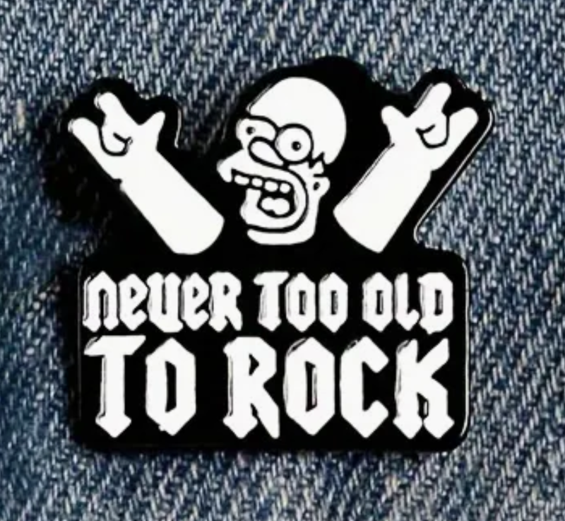 The Simpson Never too Old to Rock / Homero