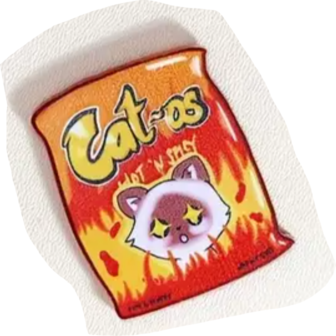 Pin Acrilito Bolsa de Catos