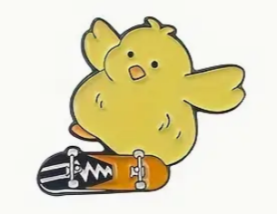 Pollito con Patineta