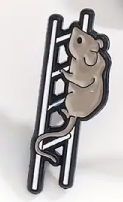 Ratita Gris en Escalera