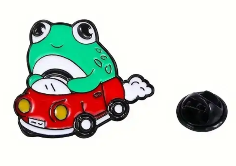 Rana en Carro Kawaii