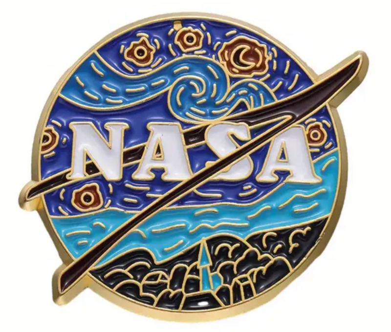 Logo NASA tema Noche Estrellada