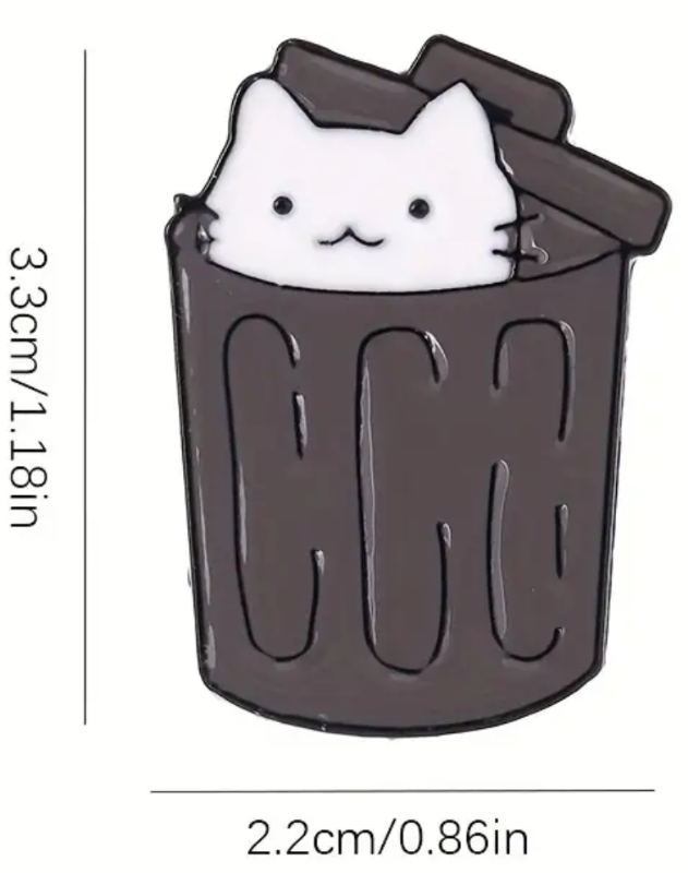Gato Basurero Kawaii