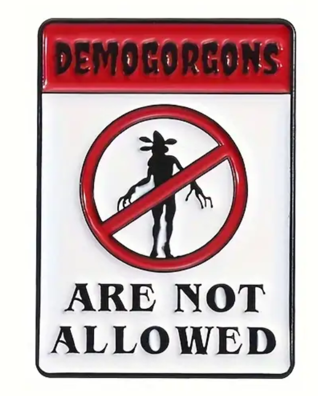 Letrero Demogorgon No Permitido