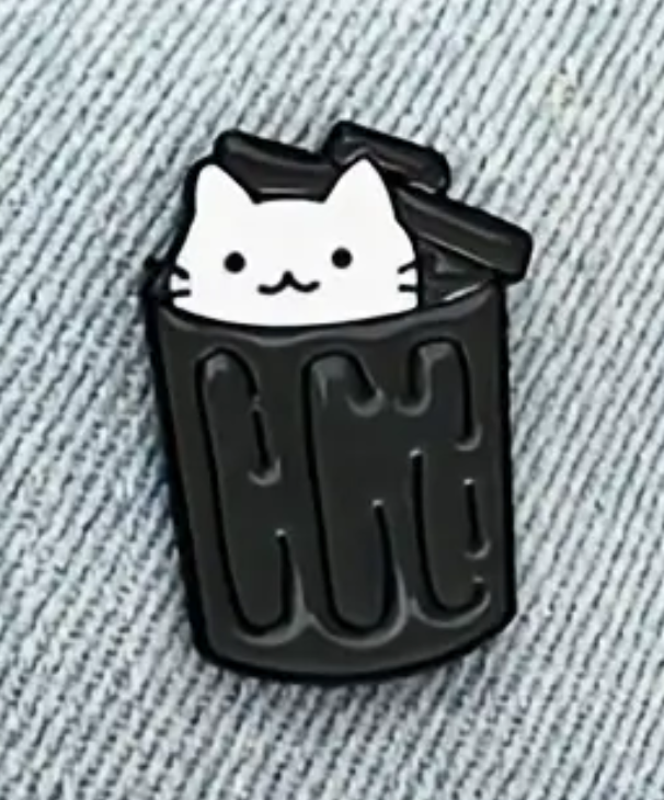 Gato Basurero Kawaii