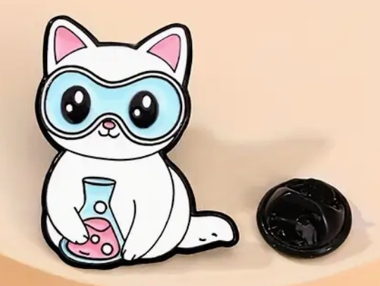 Gato Cientifico con Matraz