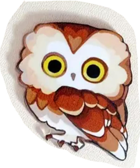 Pin Acrilico Búho
