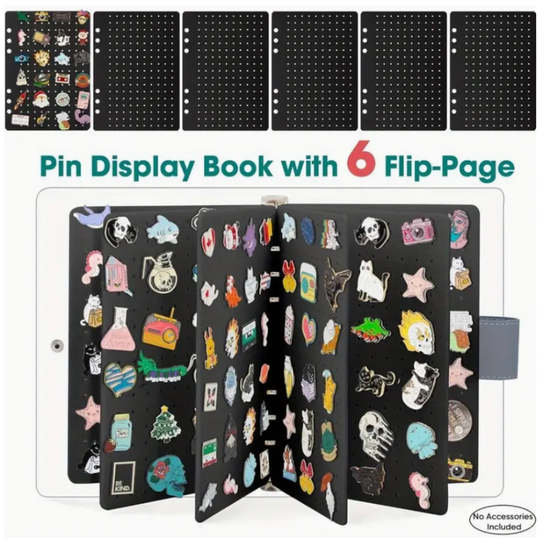 Libro Coleccionador para pines metalicos o joyeria
