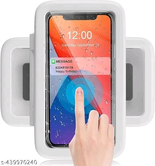 037 - Waterproof Shower Phone Holder 360° Rotation Case Anti-Fog Mobile Wall Mounted