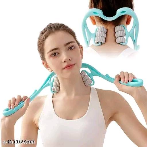 079 - Dual Pressure Point Cervical Neck Massager Pinpoint Roller Neck Spine Massager