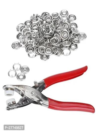 028 - *200PC Silver Button Thickened Snap Fasteners Kit