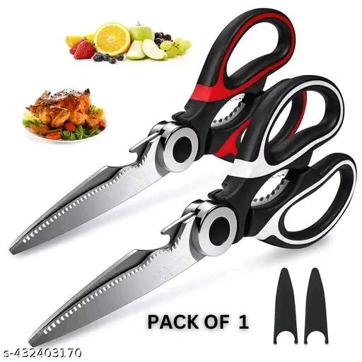 041 - Stainless Steel Scissors for Kitchen Use With Protective Cover,