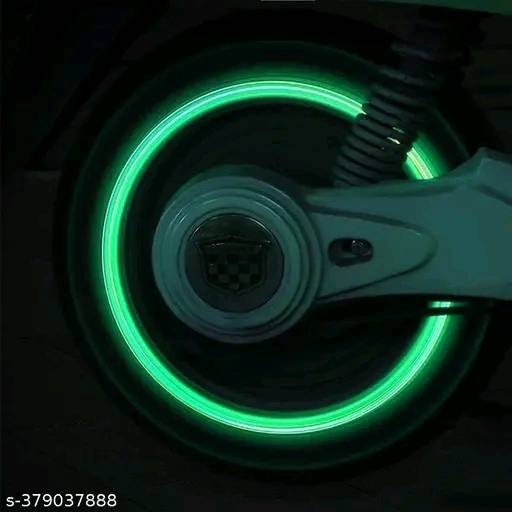 056 - 4 Pcs Car/Bike Tire Rim Air Valve Cap Radium Tyre Air Caps Cover Glow Radium Light