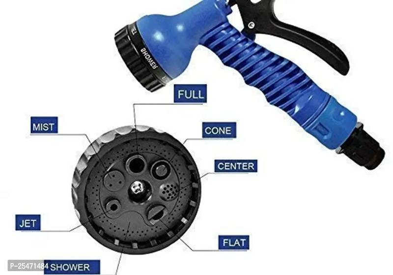 053 - 50 Feet Expandable Garden Hose Pipe for Car Washing Gun 7 Adjustable Modes Plastic Hoses Pipe Garden