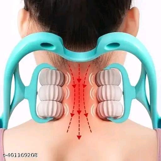 079 - Dual Pressure Point Cervical Neck Massager Pinpoint Roller Neck Spine Massager
