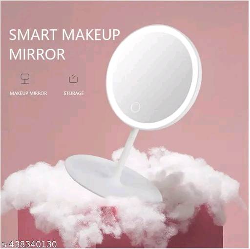 071 - Touch Screen LED Makeup Mirror with Storage Tray 180 Degree Adjustable Touch screen
