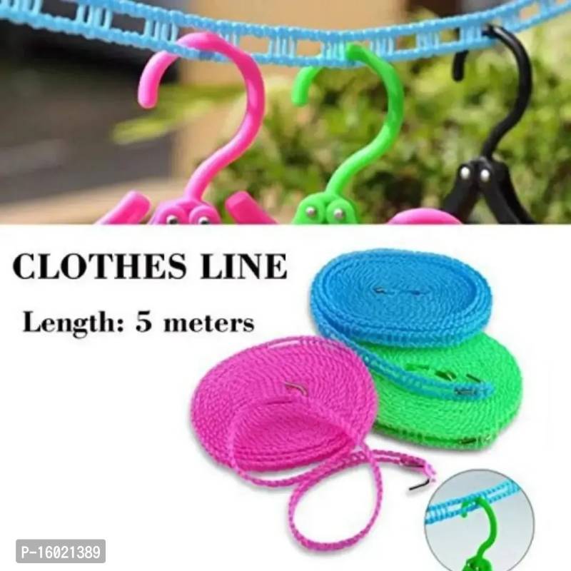 013 Windproof Anti-Slip Clothes Washing Line Drying Nylon Rope