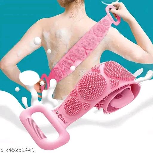 047 - Bahtroom Brushes Body Back Scrubber Belt Masseger Products Best Silicon Bath
