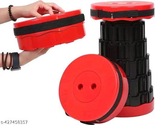 036 - New Round Folding Outdoor Portable Stool, Lightweight Heavy Duty Camping