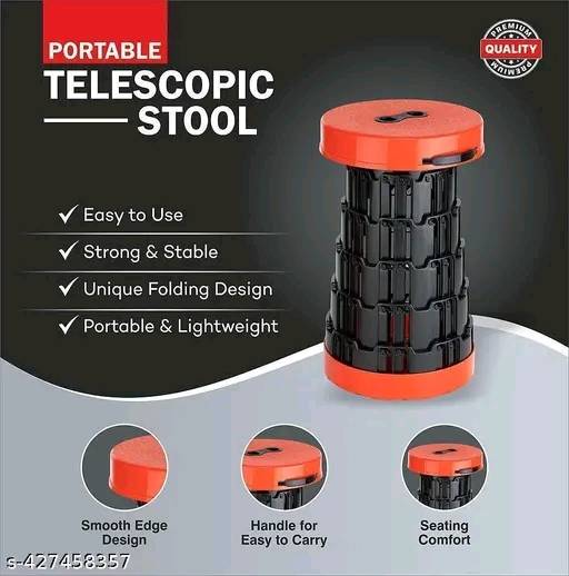 036 - New Round Folding Outdoor Portable Stool, Lightweight Heavy Duty Camping