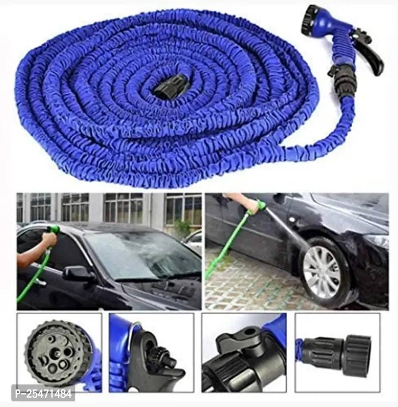 053 - 50 Feet Expandable Garden Hose Pipe for Car Washing Gun 7 Adjustable Modes Plastic Hoses Pipe Garden