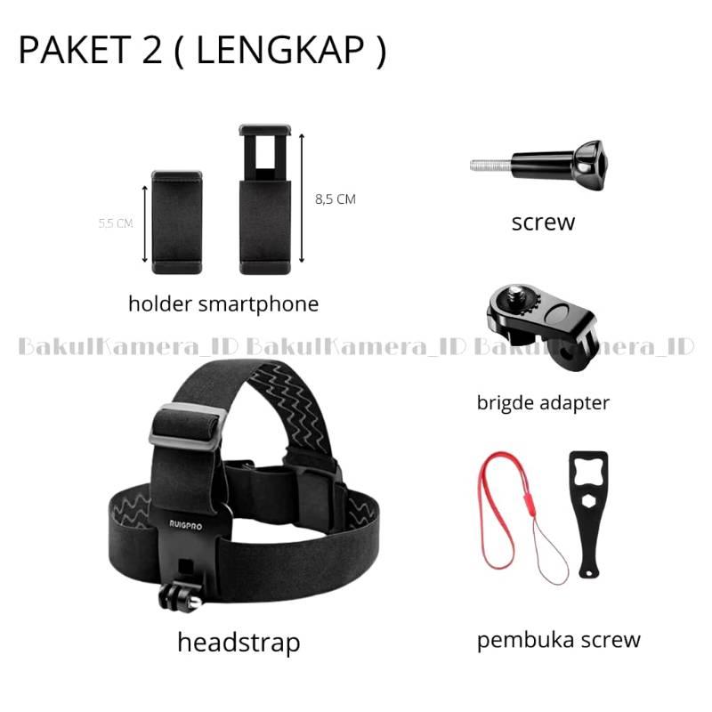 HEAD STRAP KEPALA + HOLDER HP