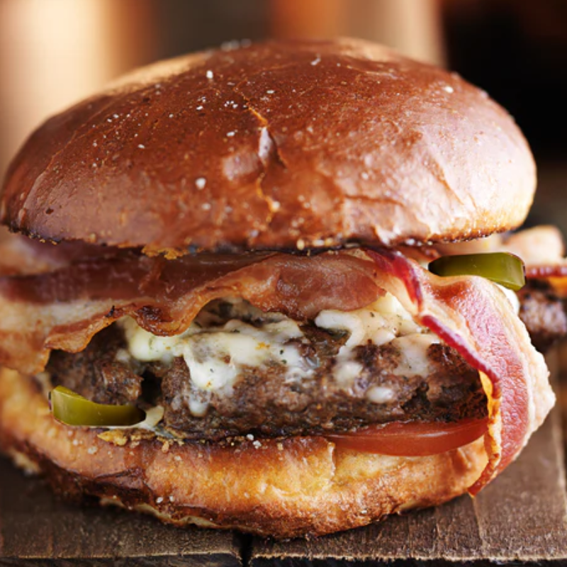 Little Cowboy Double 1/4 lb Bacon Jalapeño Cheeseburger