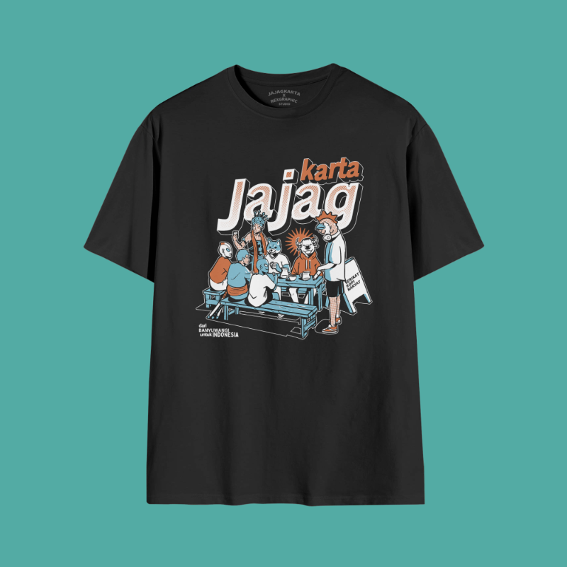 Kaos "Serikat Kopi Rakyat" - Jet Black