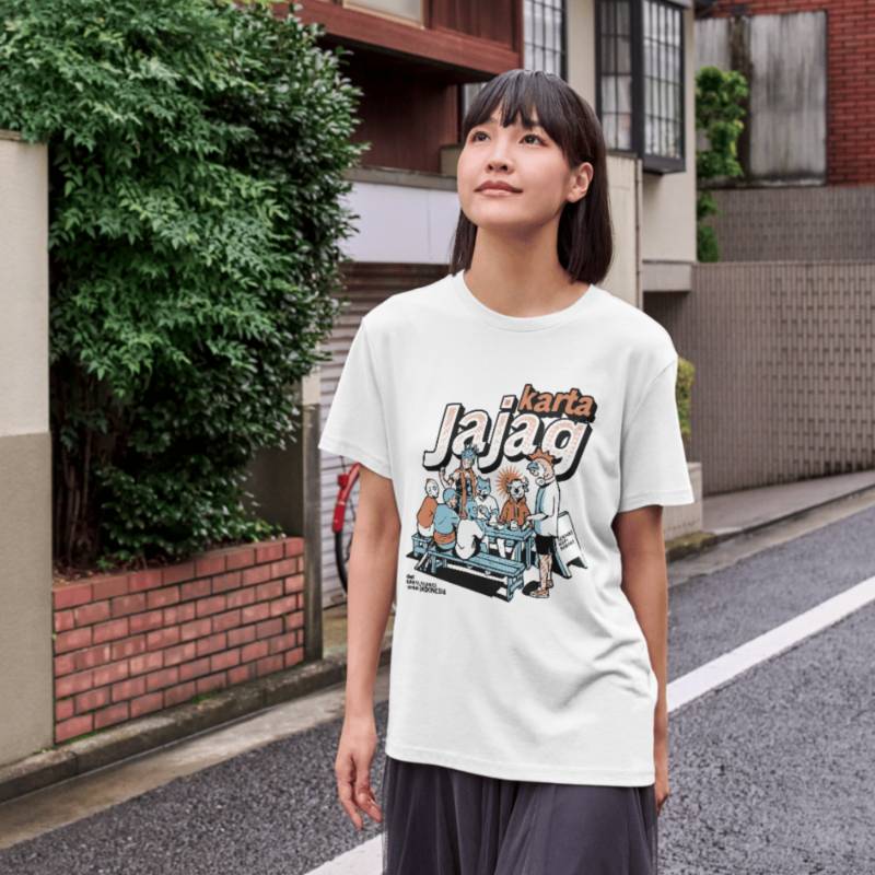 Kaos "Serikat Kopi Rakyat" - Putih Netral