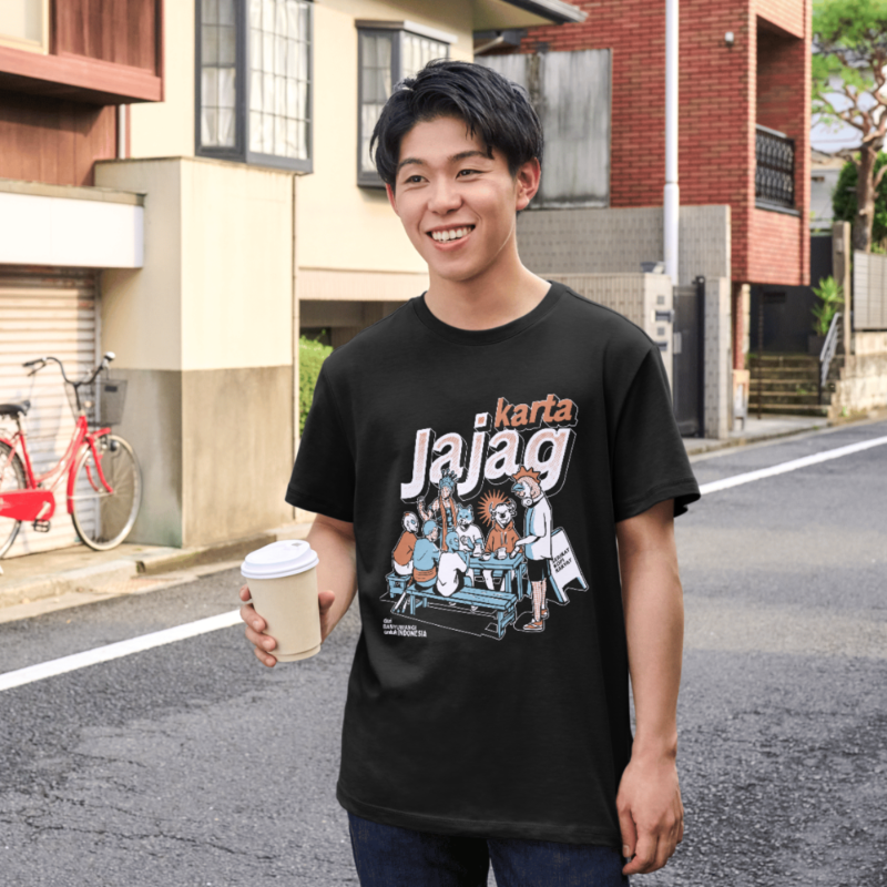 Kaos "Serikat Kopi Rakyat" - Jet Black