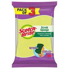 Scotch Brite Scrub Sponge (Pack Of 3)