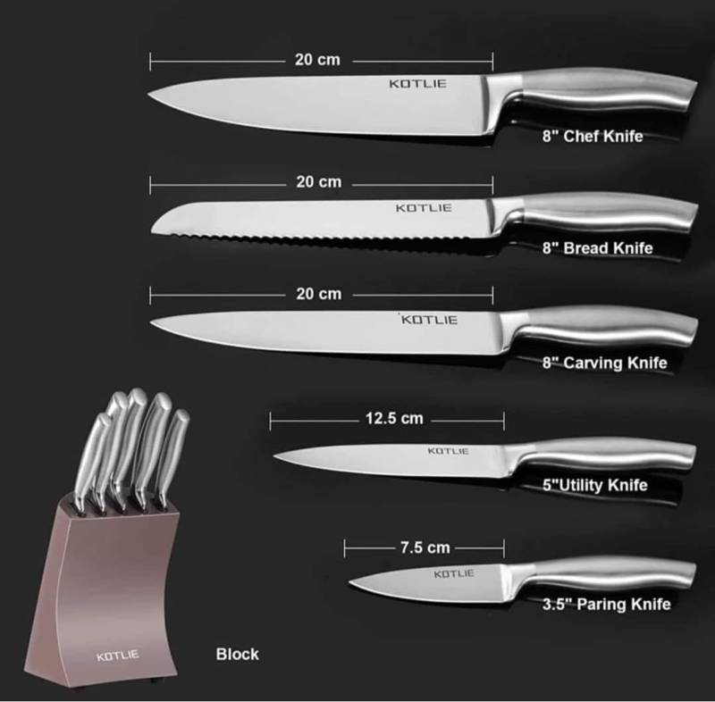 Bộ dao làm bếp 6 món hãng KOTLIE