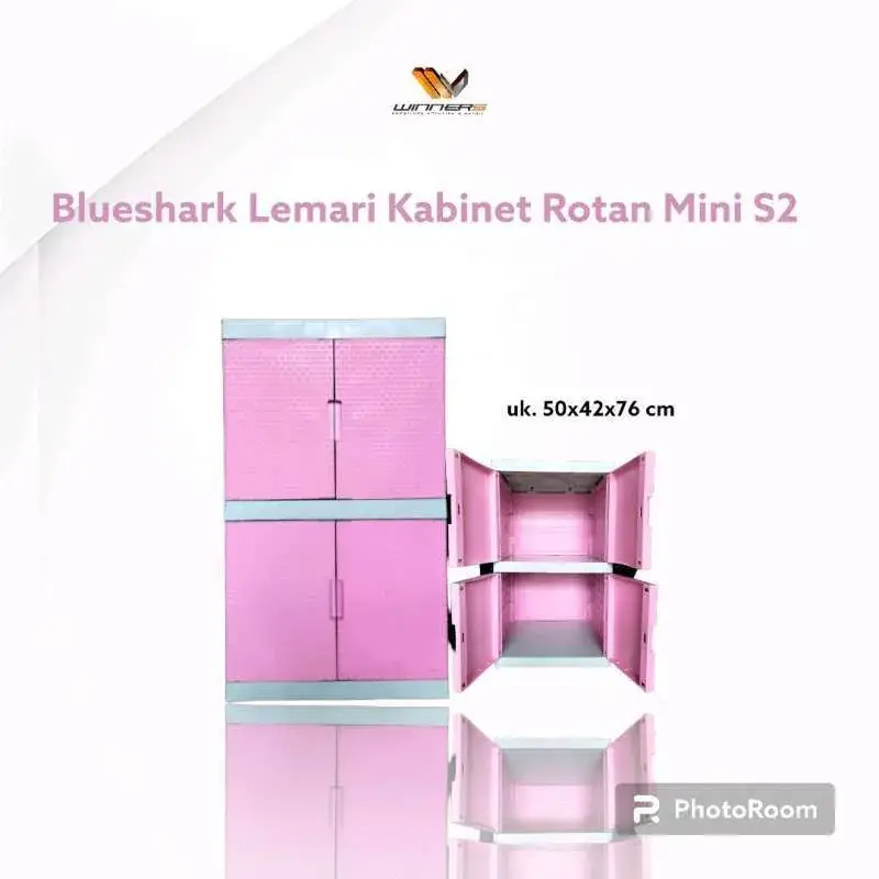 LEMARI CABINET MINI ROTAN SUSUN 2