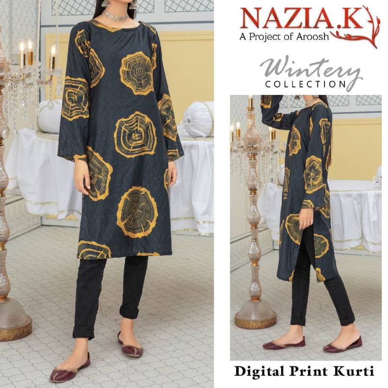 Nazia K Winter Sattan Crystal Kurti 006