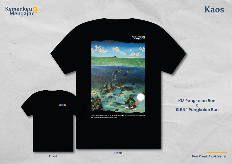 [BLACK EDITION] T-Shirt Kemenkeu Mengajar x SLB – Dreams Take Flight