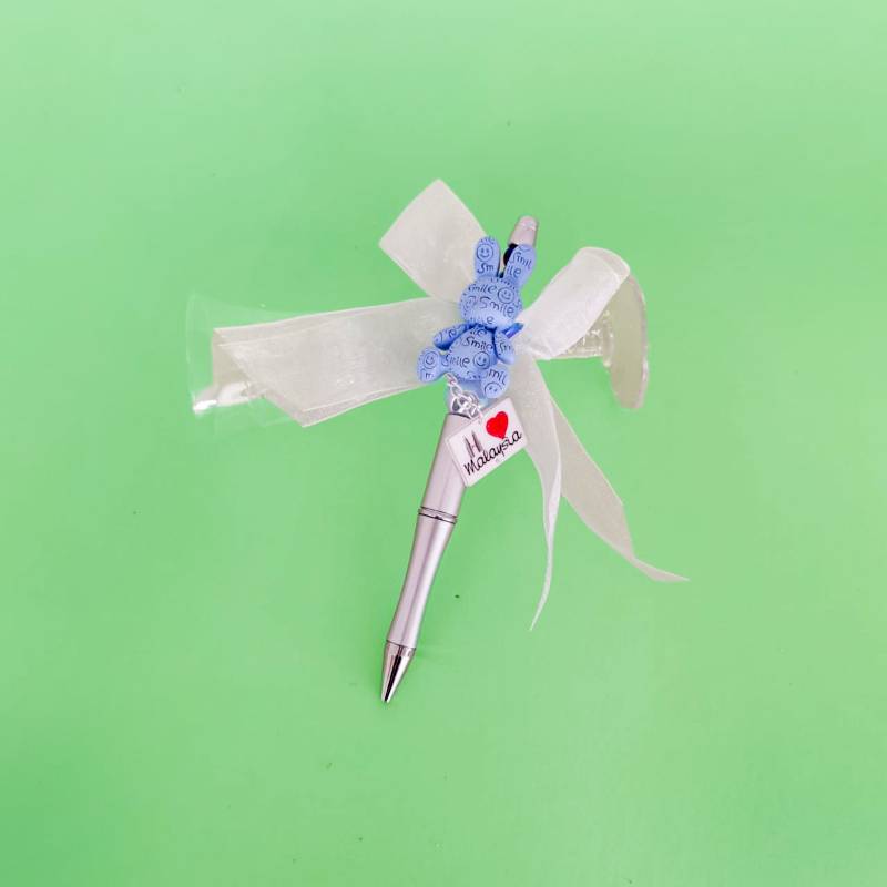 Famous Pen 1 ( Resin, Ribbon, Acrylic,Metal, 2 ink refill)