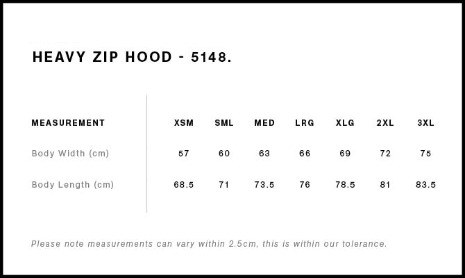 UNISEX HEAVY ZIP Hoodie