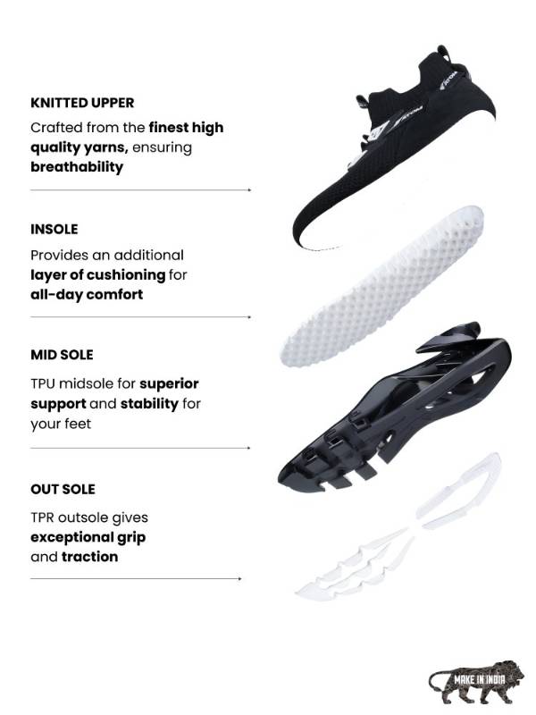 Atom Spring Edge Alpha 2 Black Sneakers