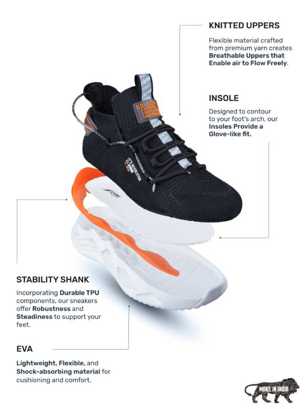 Atom Men Black Casual Sneaker