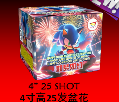 4"25 Shots Fireworks MOLL