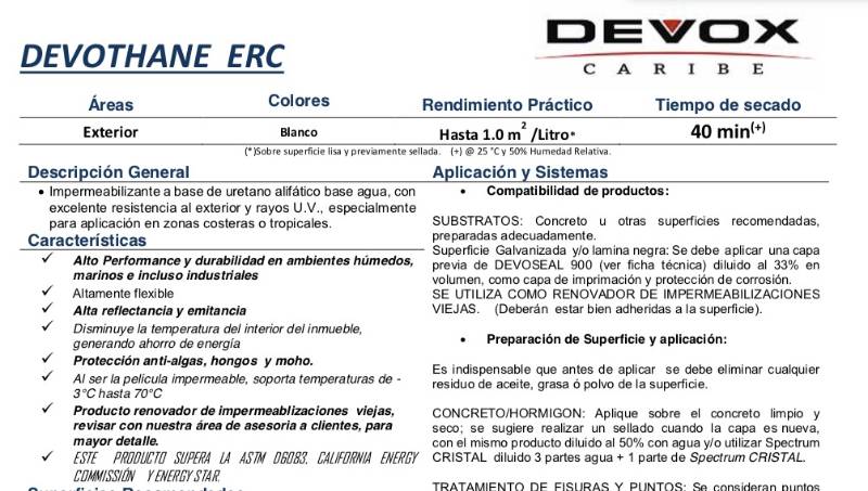 MPERMEABILIZANTE DEVOTHANE ERC 4L